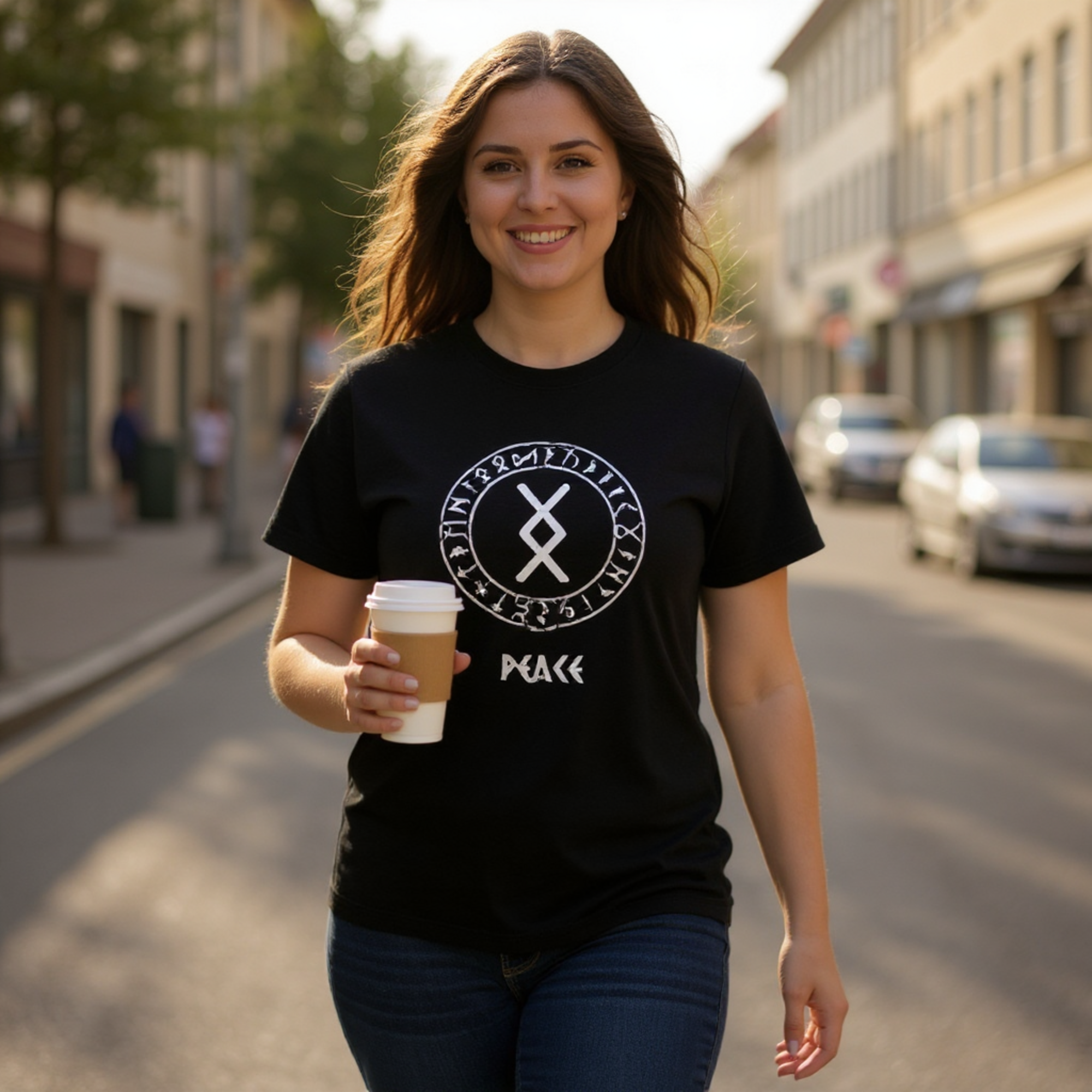 T-Shirts - Everyday tees you can personalize with Birth & Fate runes or a short name in runes.