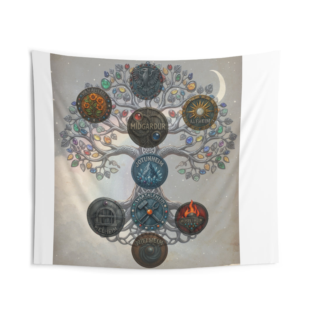 Yggdrasil & the 9 Realms— Spiritual RuneCasting Cloth