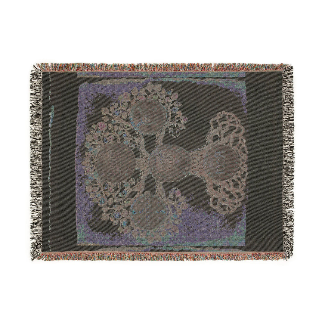 Rune Casting Woven Blanket — Elder Futhark Rune Cloth for 3- or 5-Rune Readings
