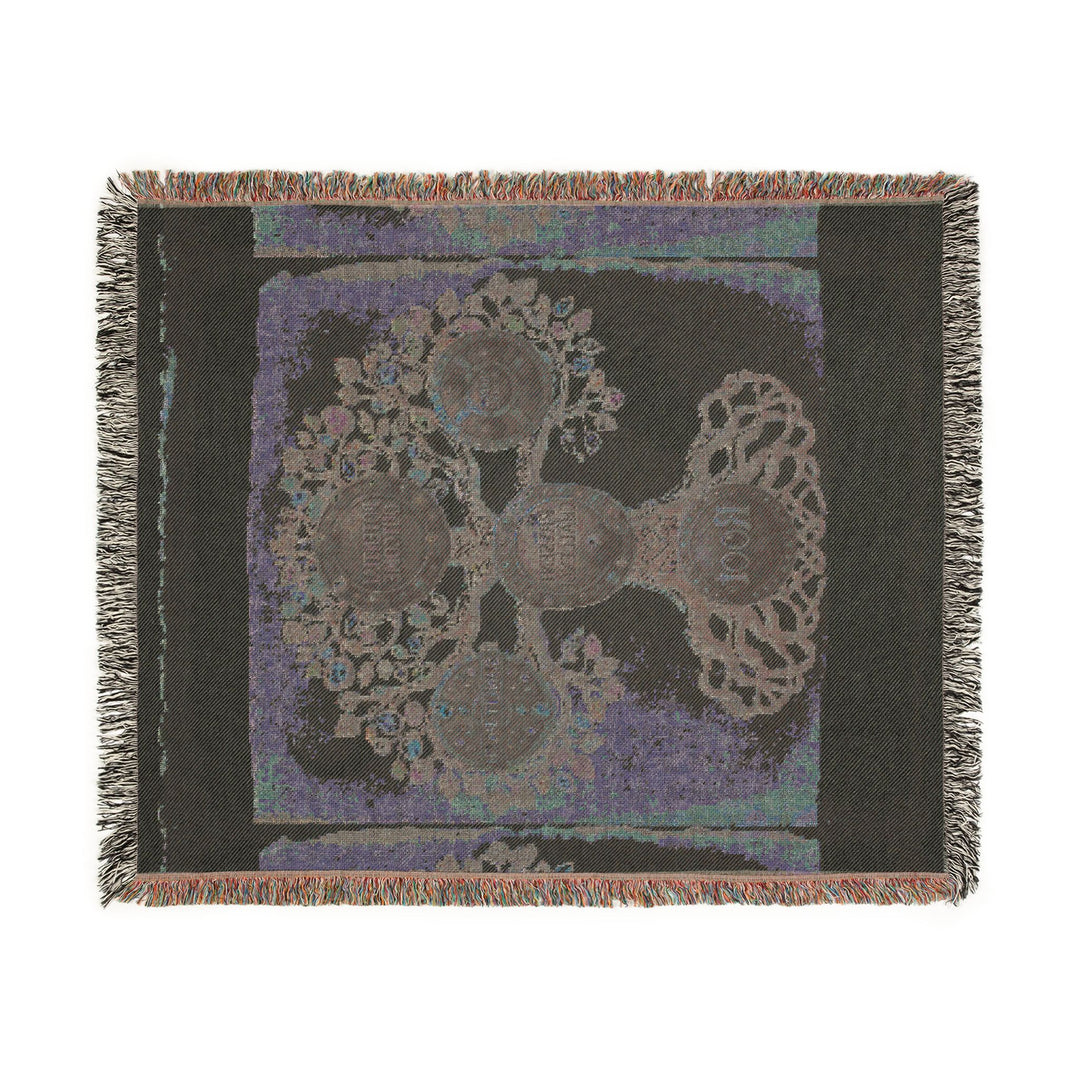 Rune Casting Woven Blanket — Elder Futhark Rune Cloth for 3- or 5-Rune Readings