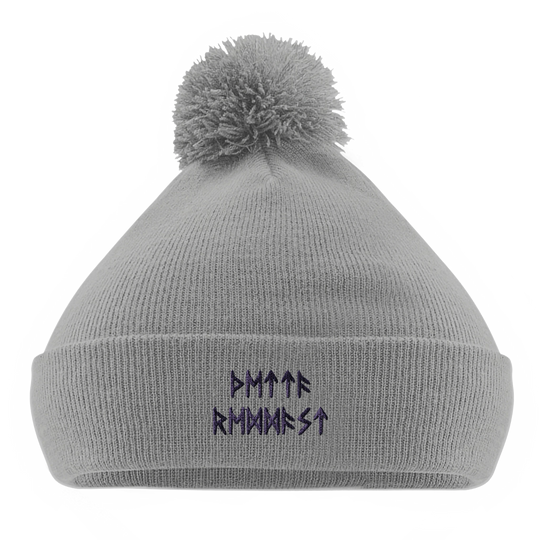 Personalised Rune Name & Message Pom Pom Beanie | RuneScope Pointed