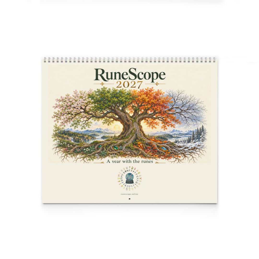 RuneScope 2027 Wall Calendar — Birth & Fate, Holidays & Traditions