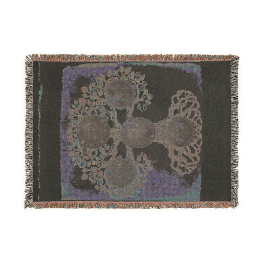 Rune Casting Woven Blanket — Elder Futhark Rune Cloth for 3- or 5-Rune Readings