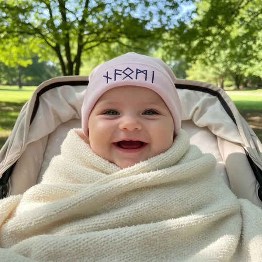 Baby Rune Beanie — Custom Name in Runes (Up to 5 Runes)| Babybugz BZ062