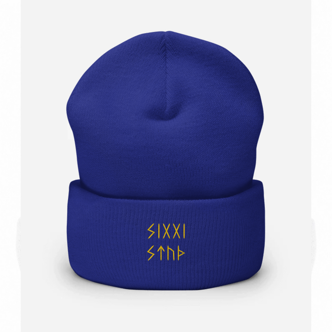 Personalised Rune Name & Message Cuffed Beanie