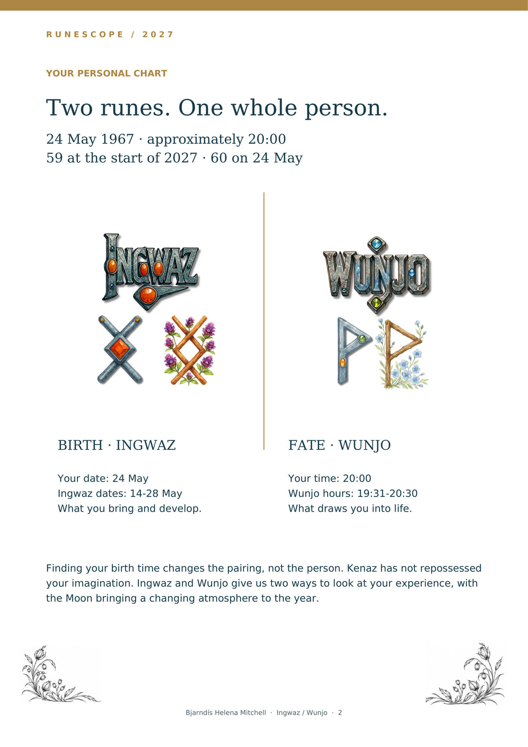 Your Birth & Fate Rune Portrait — Personal RuneScope Report