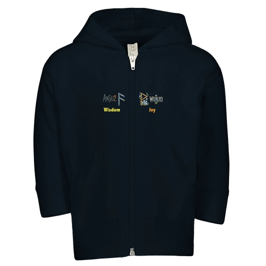 RuneScope Original Custom - Kids Zip Fleece Hoodie | Rabbit Skins 3446  Navy