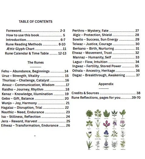 Illustrated E-Book to the Nordic Runes in English