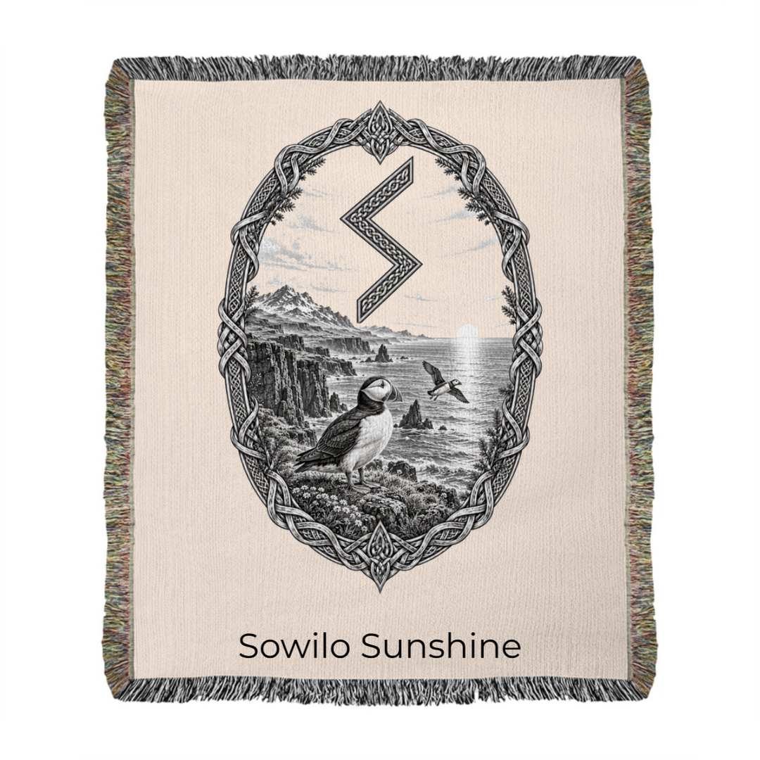 RuneScope Traditional Viking — Personalised Woven Blanket