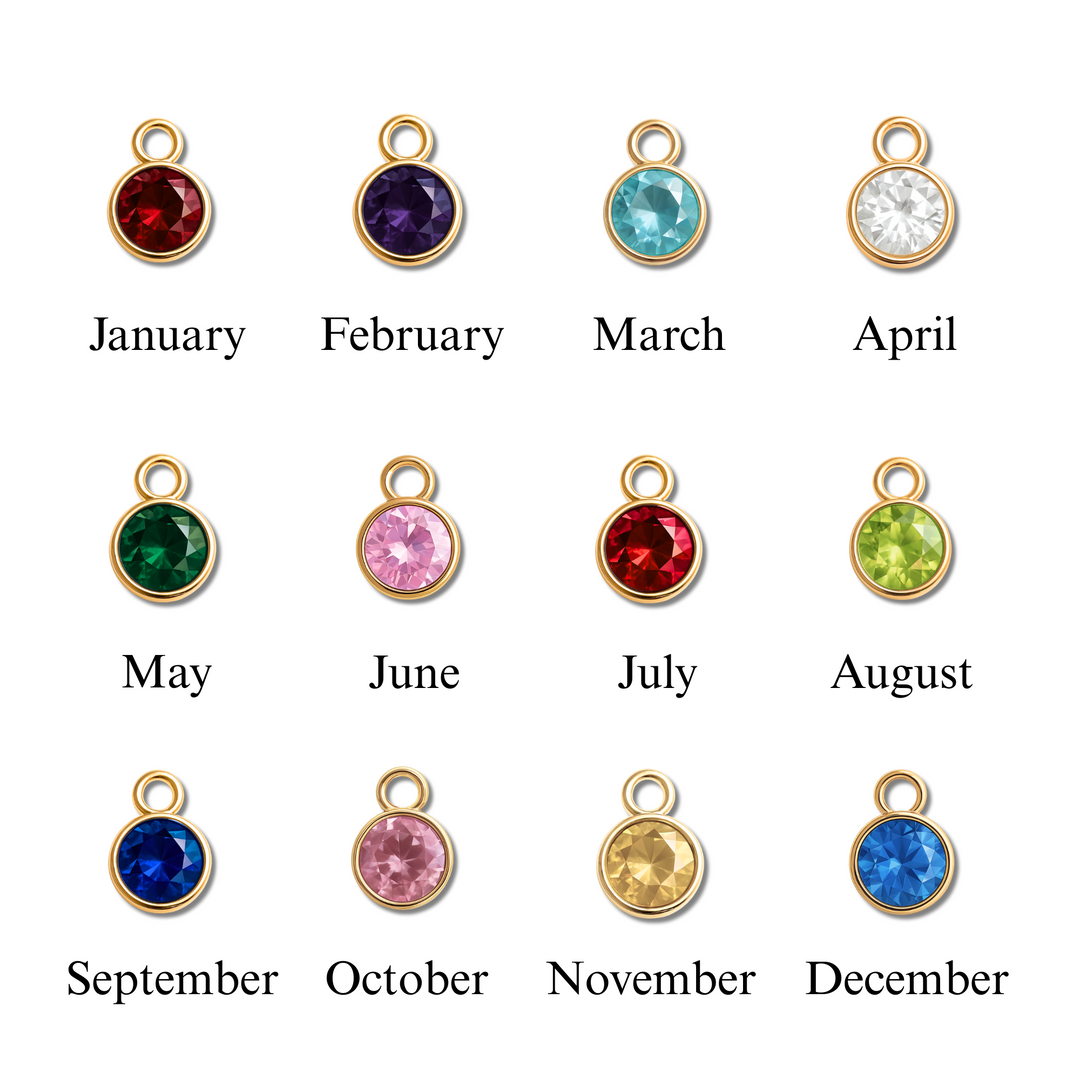 Loved By - Heart Necklace with Birthstone