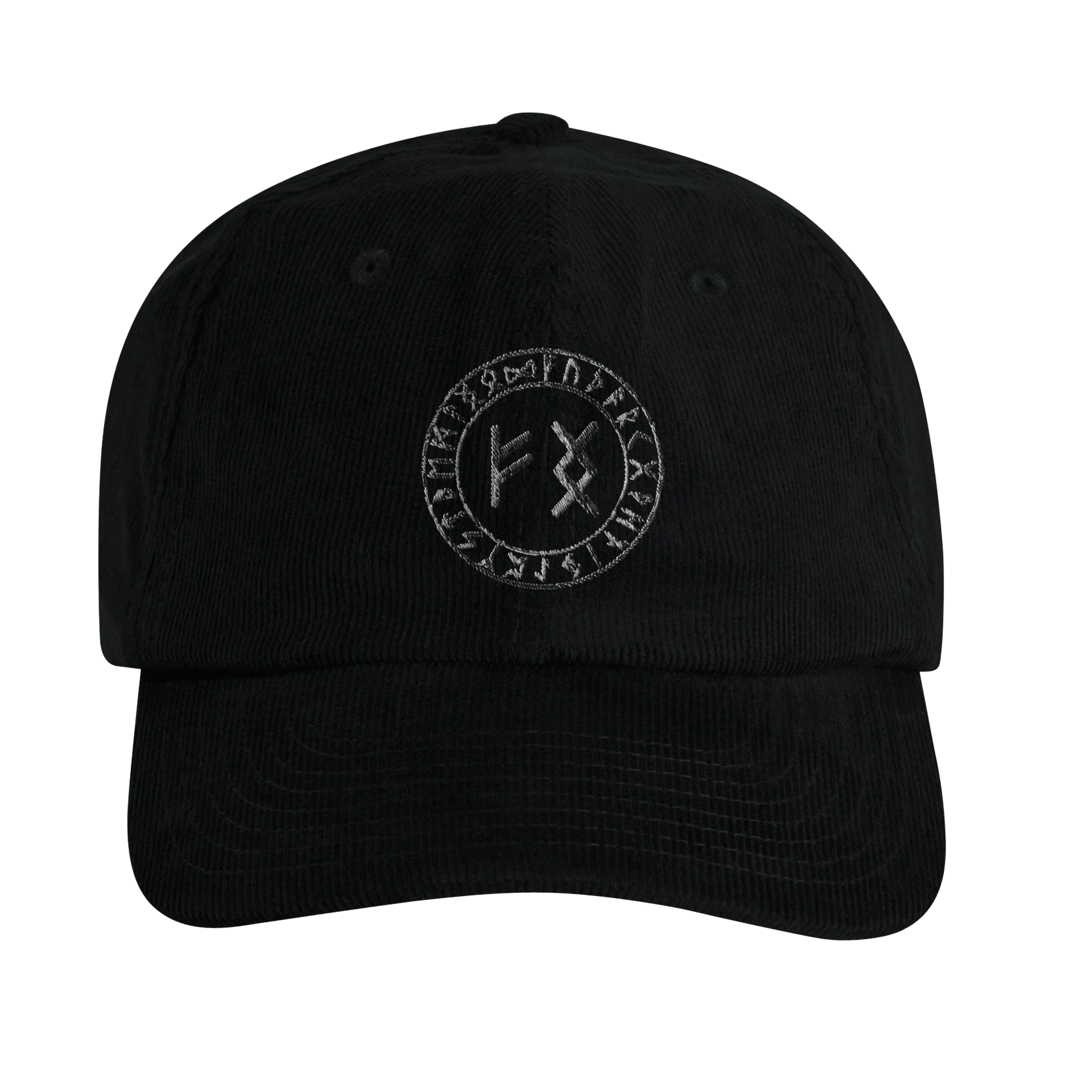 Rune Circle Corduroy Cap – Birth & Fate Runes (Beechfield B682