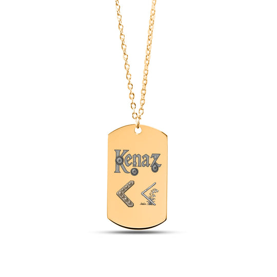 Kenaz Kenaz Tag Necklace