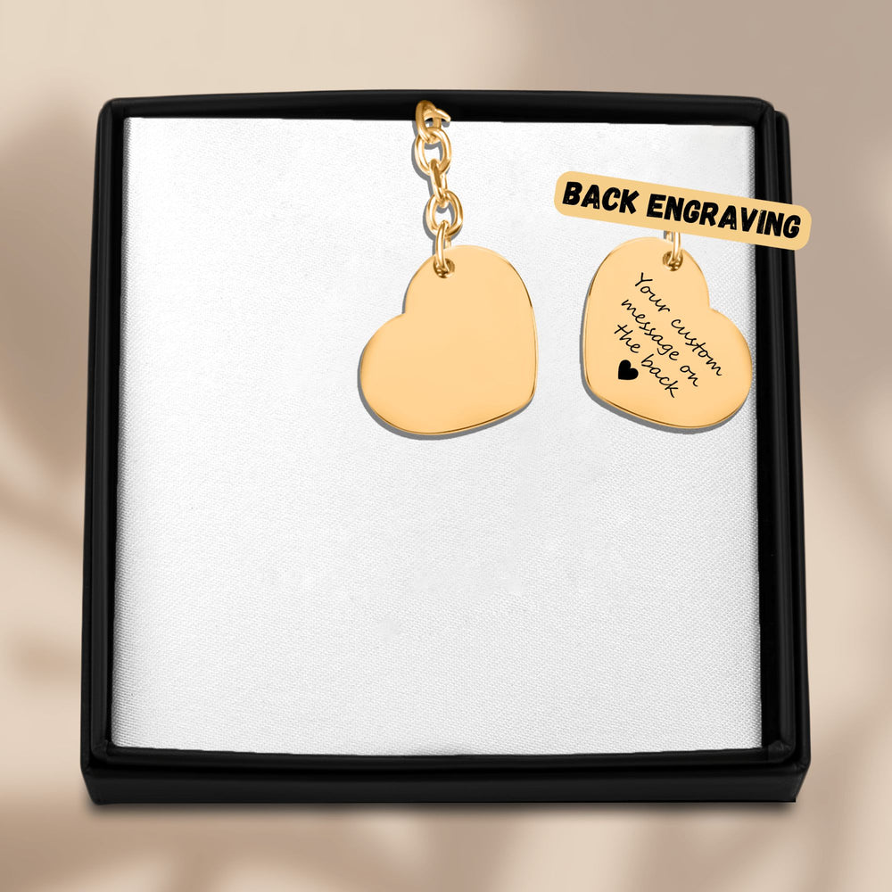 Loved by - Runic Heart Keychain