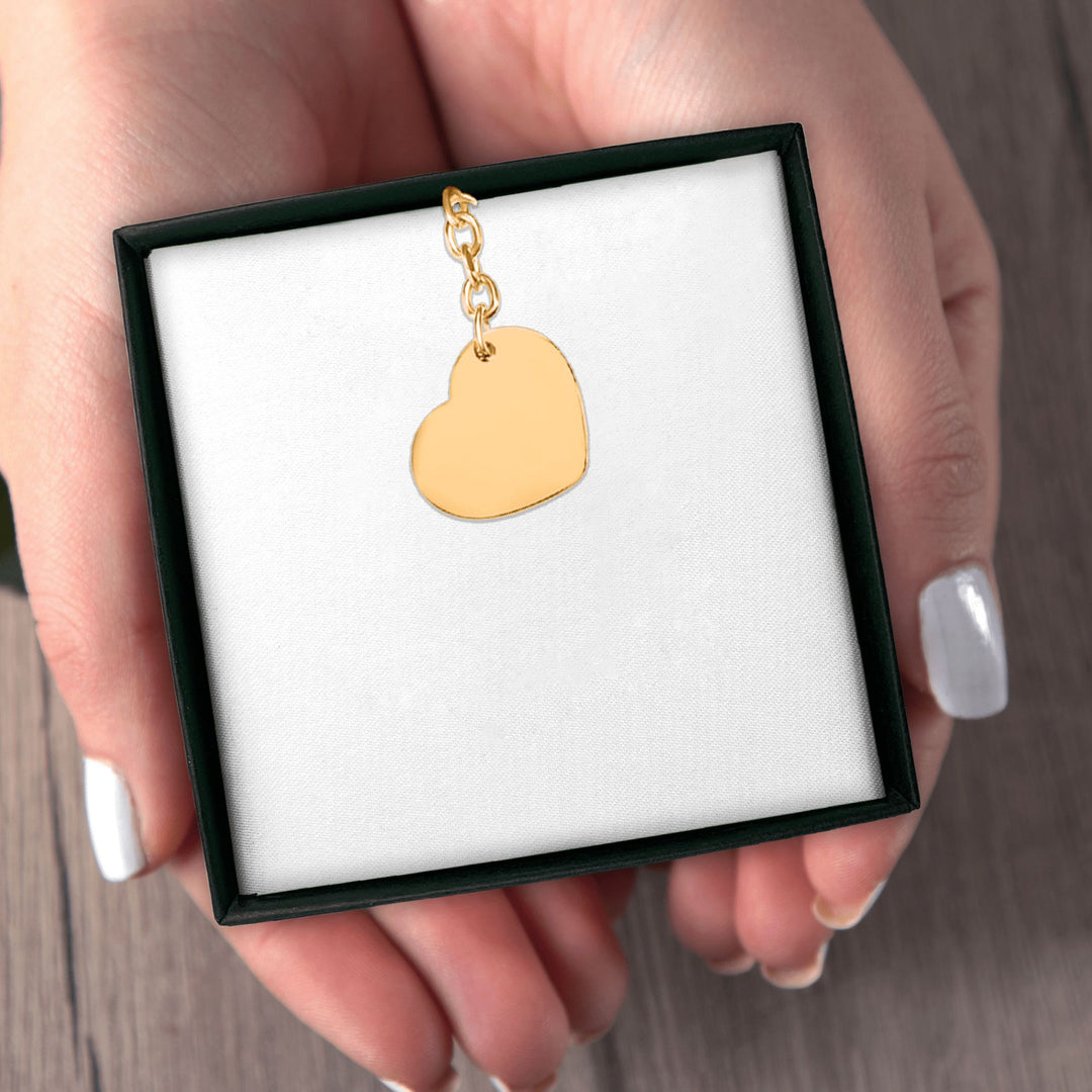 Loved by - Runic Heart Keychain